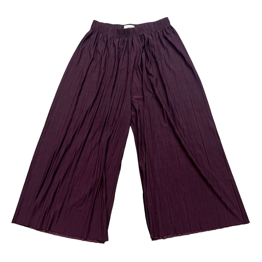 Jon & Anna Contemporary Women's Maroon Palazzo Pants Size Medium